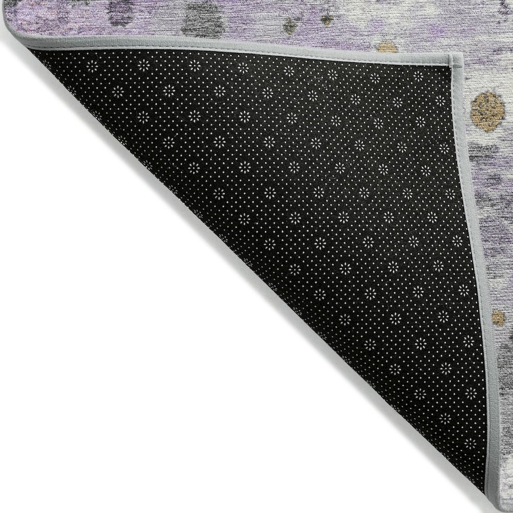Machine Washable Indoor/Outdoor Chantille Lavender 8' x 8' Round Rug. Picture 2