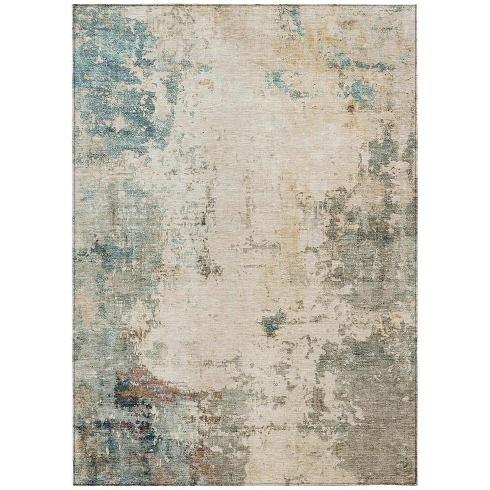 Machine Washable Indoor/Outdoor Chantille ACN2022 Ivory 10' x 14' Rug. Picture 1