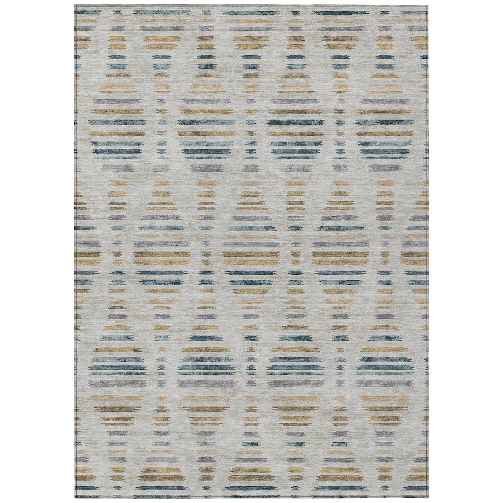 Machine Washable Indoor/Outdoor Chantille ACN2027 Linen 10' x 14' Rug. Picture 1