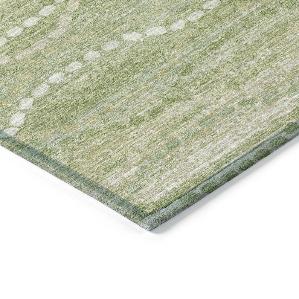 Machine Washable Indoor/Outdoor Chantille ACN2030 Sage 8' x 8' Round Rug. Picture 3