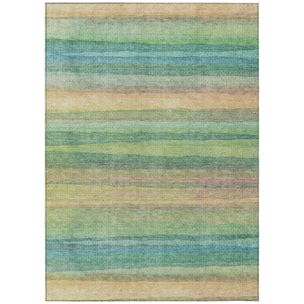 Machine Washable Indoor/Outdoor Chantille ACN2093 Aloe 10' x 14' Rug. Picture 1