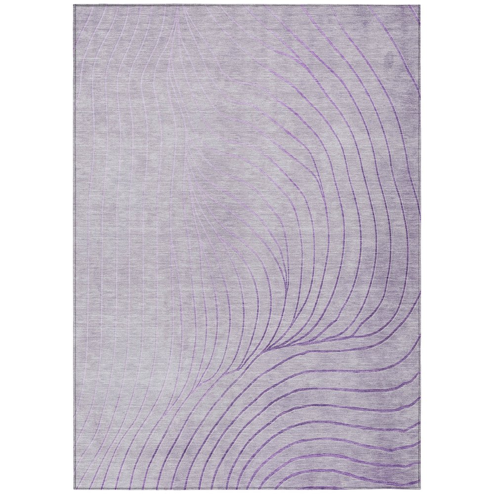 Machine Washable Indoor/Outdoor Chantille ACN2107 Lavender 10' x 14' Rug. Picture 1