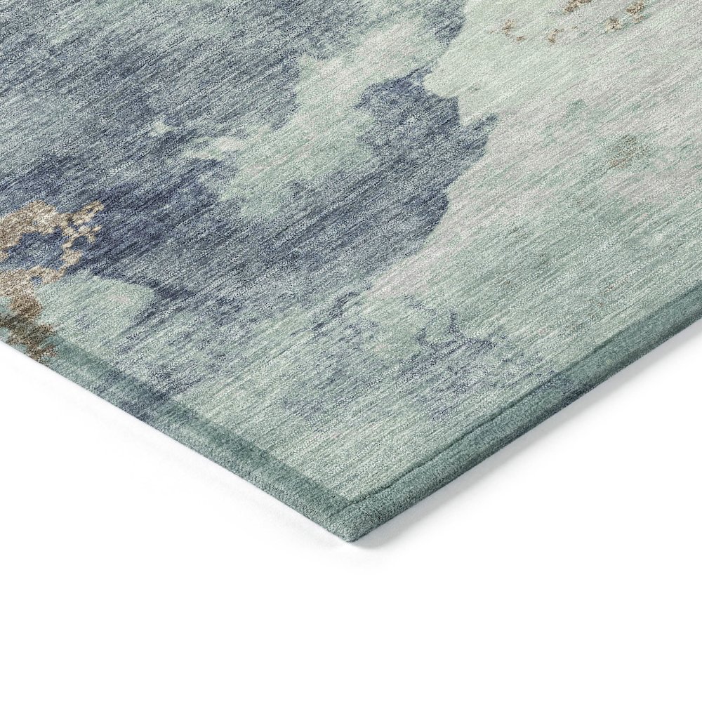 Machine Washable Indoor/Outdoor Chantille ACN2108 Seafoam 8' x 8' Round Rug. Picture 3