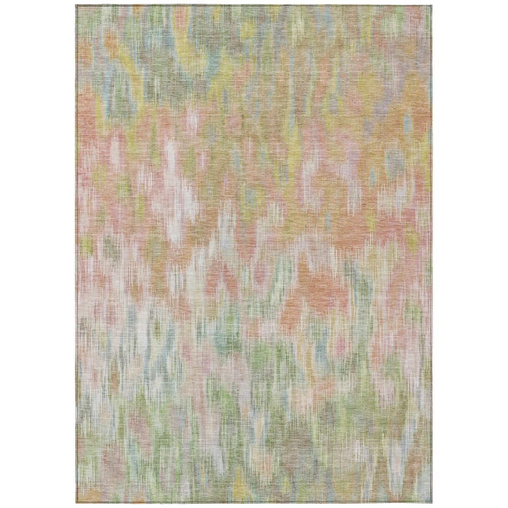 Machine Washable Indoor/Outdoor Chantille ACN2129 Coral 10' x 14' Rug. Picture 1