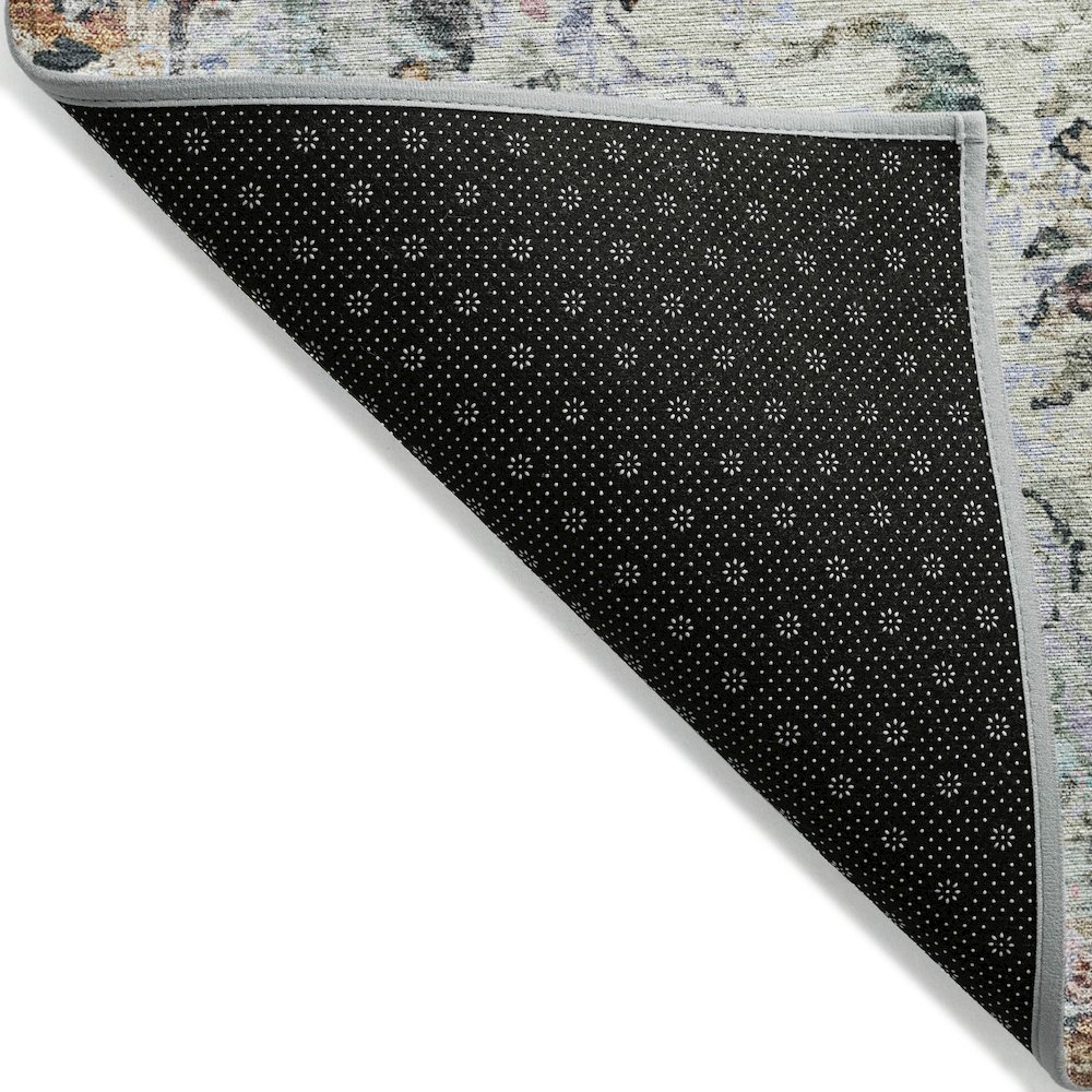 Machine Washable Indoor/Outdoor Chantille ACN2138 Sage 8' x 8' Round Rug. Picture 2