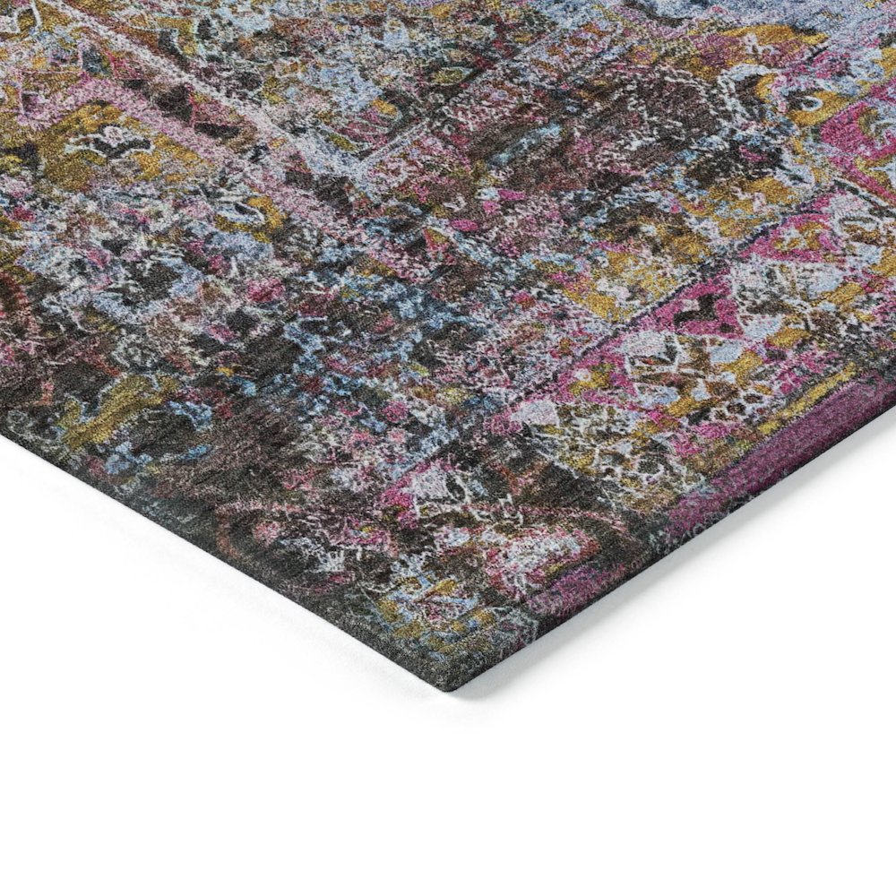 Machine Washable Indoor/Outdoor Chantille ACN2139 Pink 8' x 8' Round Rug. Picture 3