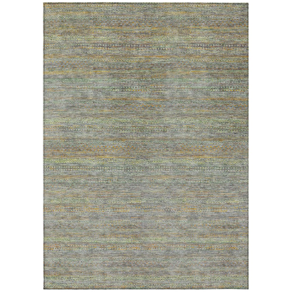 Machine Washable Indoor/Outdoor Chantille ACN2148 Gray 10' x 14' Rug. Picture 1