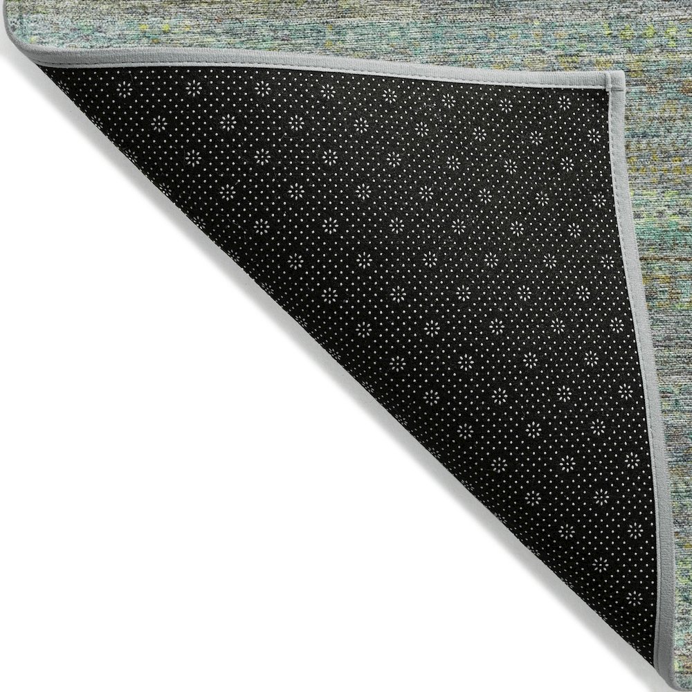 Machine Washable Indoor/Outdoor Chantille ACN2148 Pewter 8' x 8' Round Rug. Picture 2