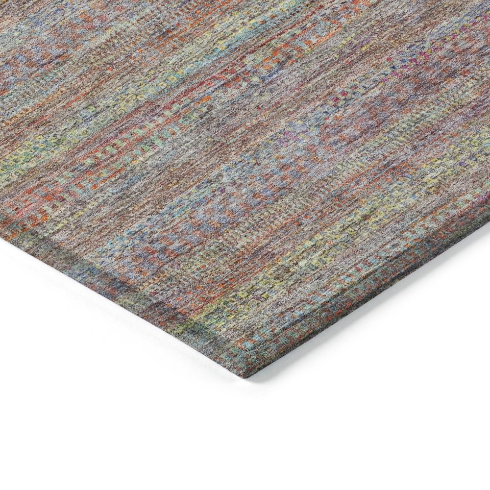Machine Washable Indoor/Outdoor Chantille ACN2148 Terracotta 8' x 8' Round Rug. Picture 3