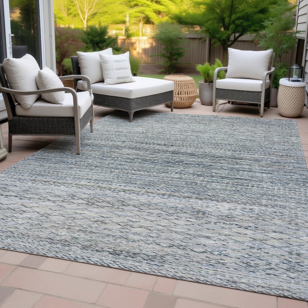 Machine Washable Indoor/Outdoor Chantille ACN2150 Linen 10' x 14' Rug. Picture 8