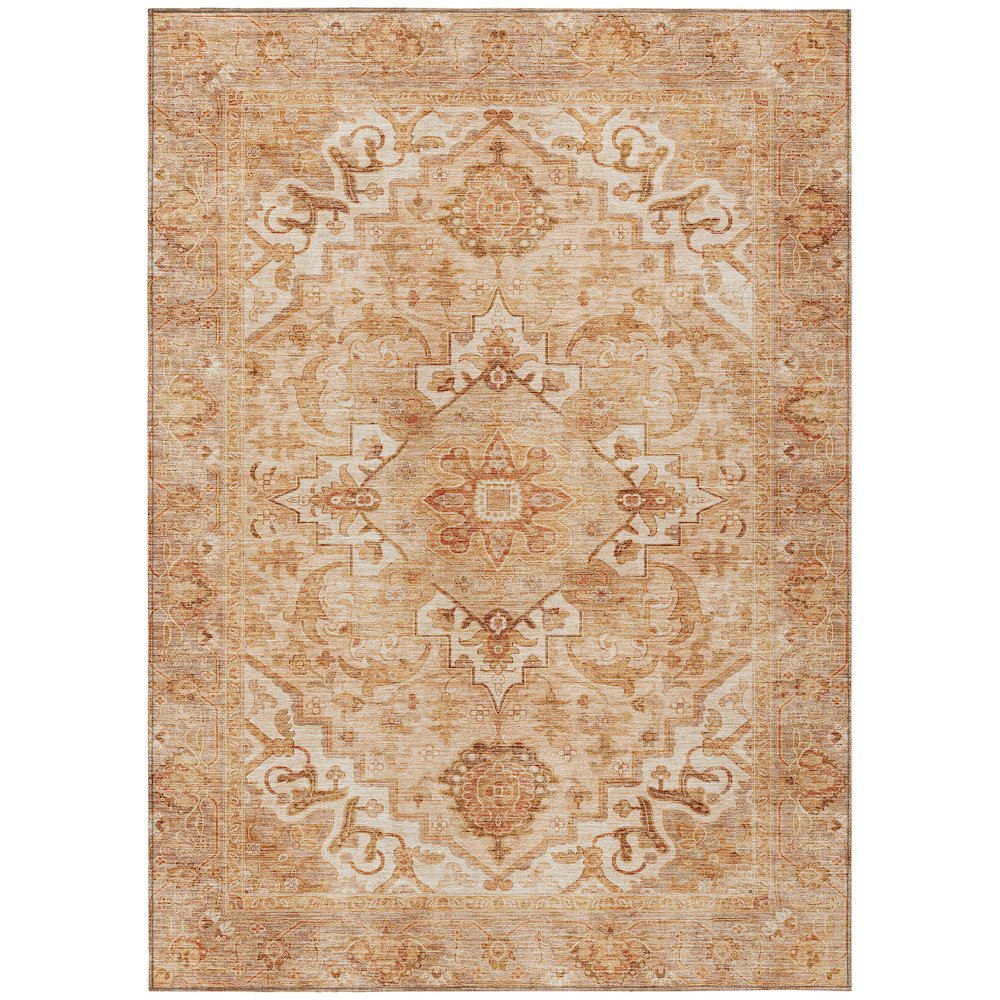 Machine Washable Indoor/Outdoor Chantille ACN2164 Copper 10' x 14' Rug. Picture 1