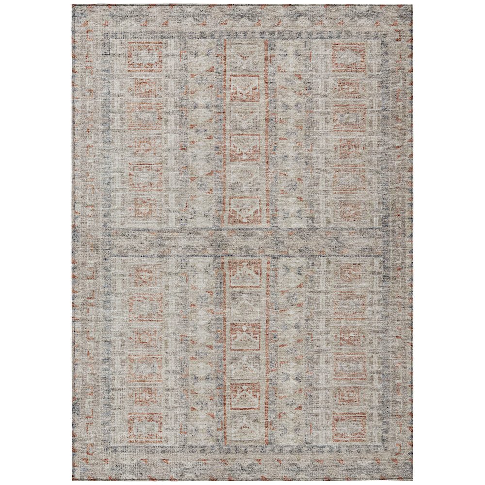 Machine Washable Indoor/Outdoor Chantille ACN2173 Beige 10' x 14' Rug. Picture 1