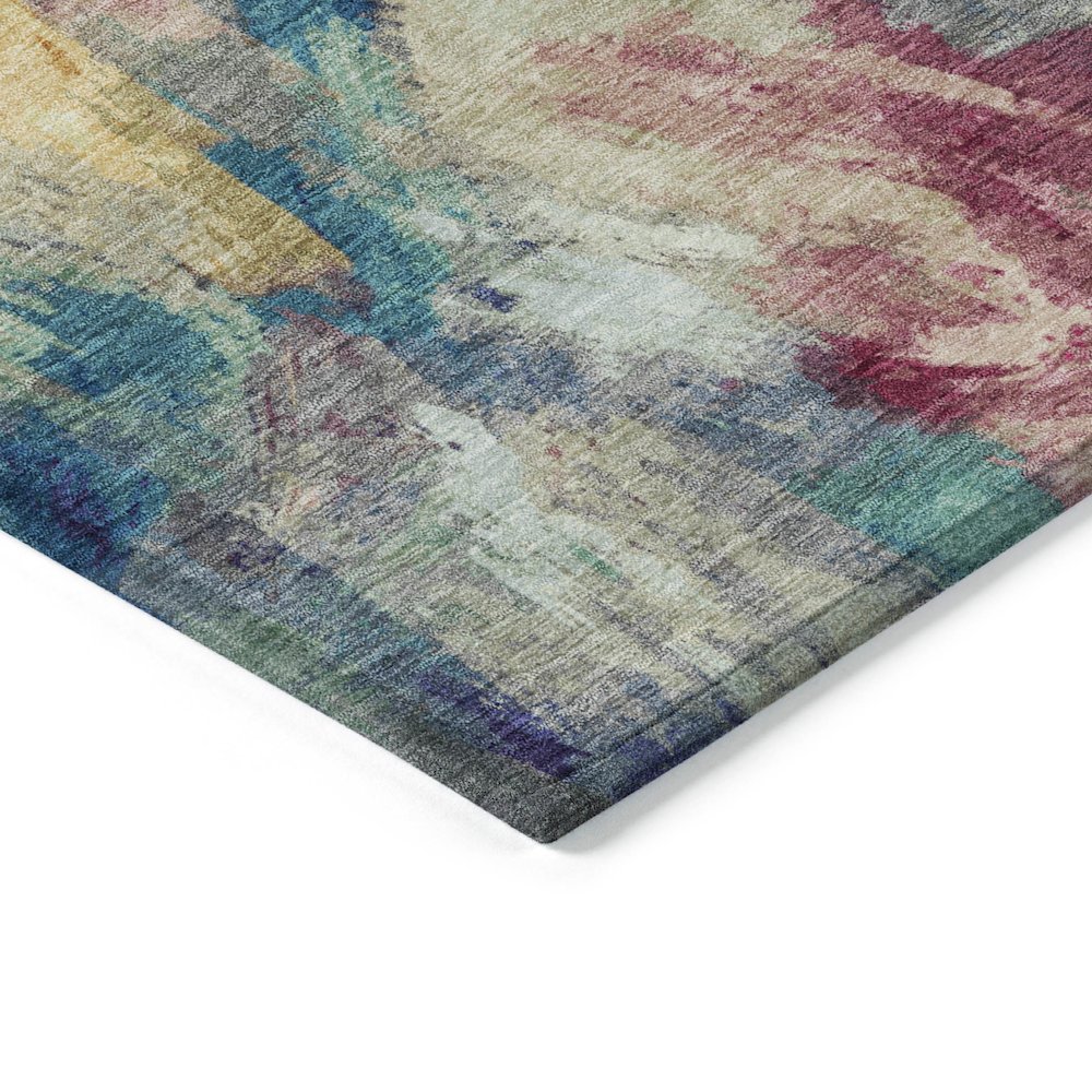 Machine Washable Indoor/Outdoor Chantille ACN2204 Sage 8' x 8' Round Rug. Picture 3