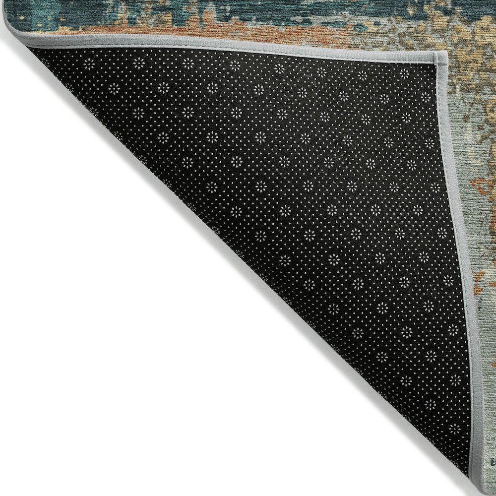 Machine Washable Indoor/Outdoor Chantille ACN2212 Seafoam 8' x 8' Round Rug. Picture 2