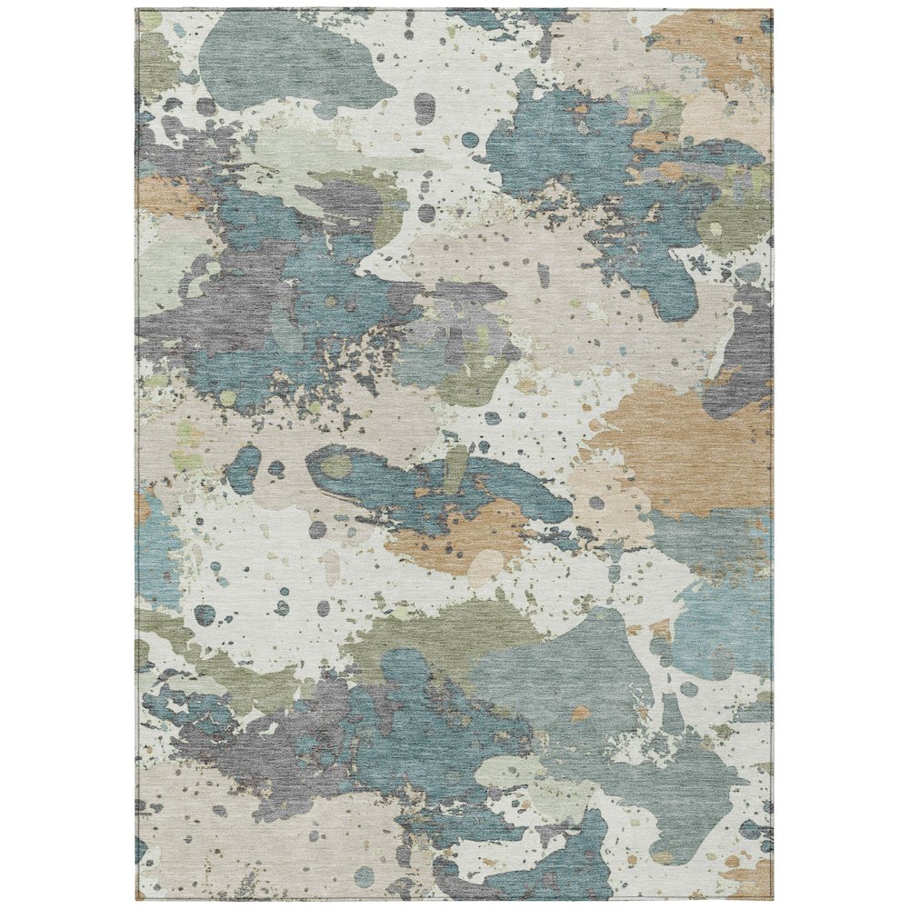 Machine Washable Indoor/Outdoor Chantille ACN2217 Seafoam 10' x 14' Rug. Picture 1