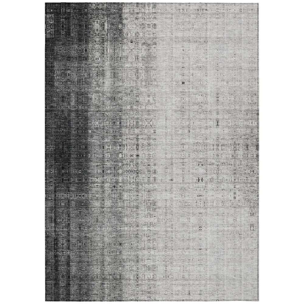 Machine Washable Indoor/Outdoor Chantille ACN2240 Gray 10' x 14' Rug. Picture 1