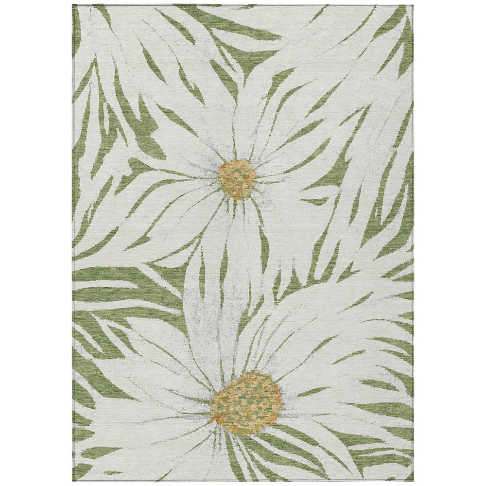 Machine Washable Indoor/Outdoor Chantille ACN2263 Green 10' x 14' Rug. Picture 1