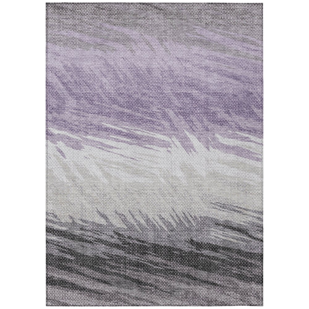 Machine Washable Indoor/Outdoor Chantille ACN2272 Purple 10' x 14' Rug. Picture 1