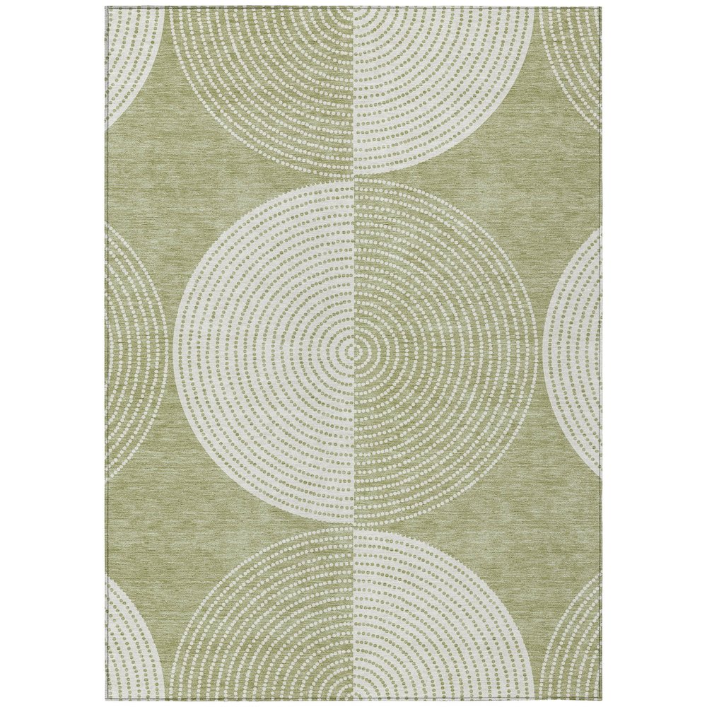 Machine Washable Indoor/Outdoor Chantille ACN2275 Green 10' x 14' Rug. Picture 1
