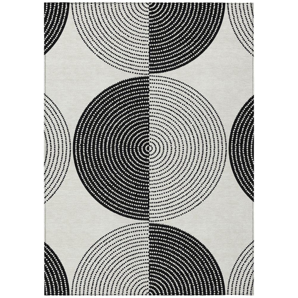 Machine Washable Indoor/Outdoor Chantille ACN2275 Ivory 10' x 14' Rug. Picture 1