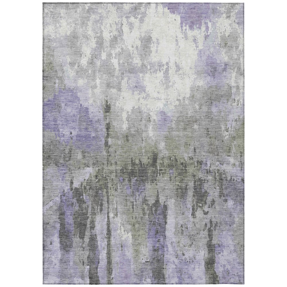 Machine Washable Indoor/Outdoor Chantille ACN2284 Purple 10' x 14' Rug. Picture 1