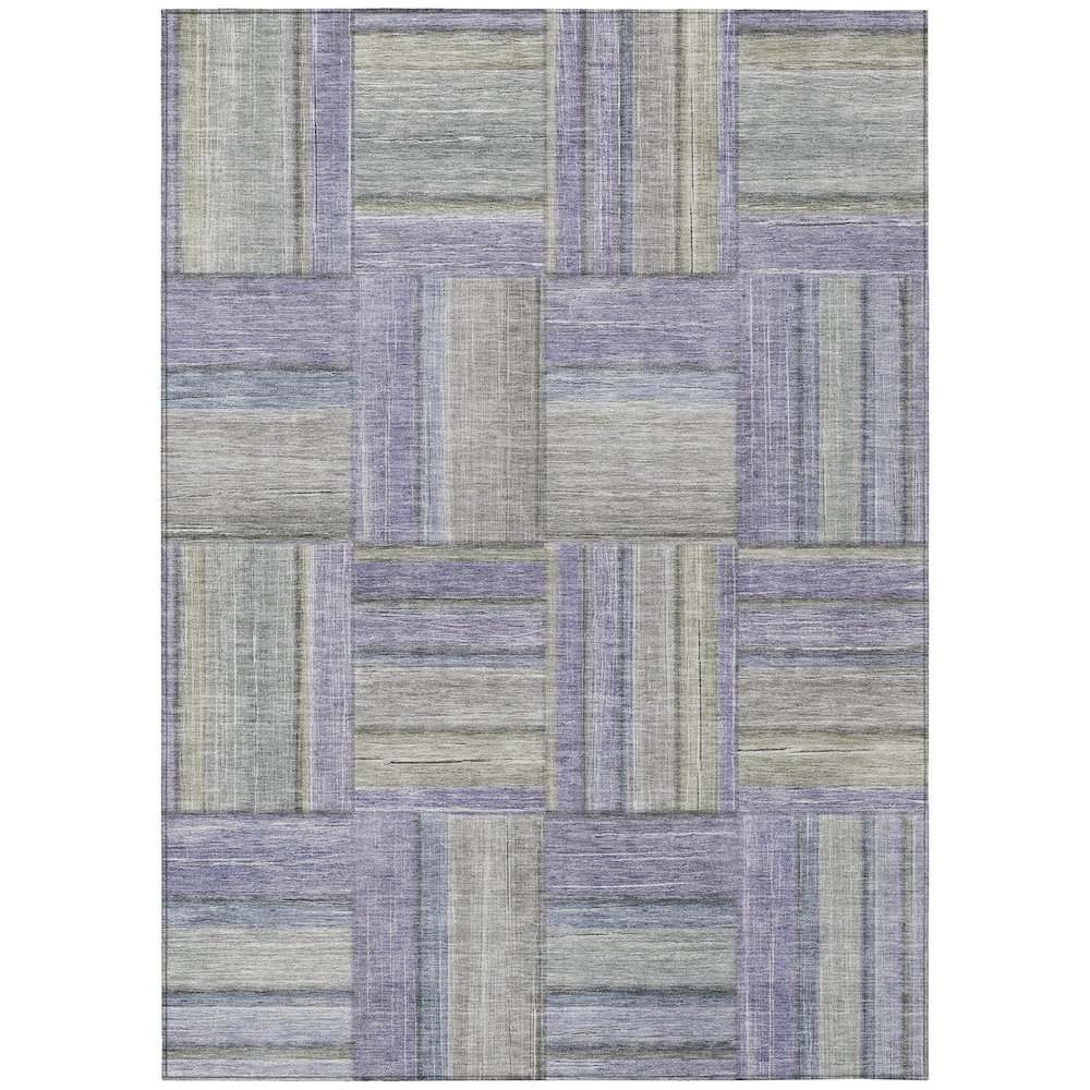 Machine Washable Indoor/Outdoor Chantille ACN2285 Purple 10' x 14' Rug. Picture 1