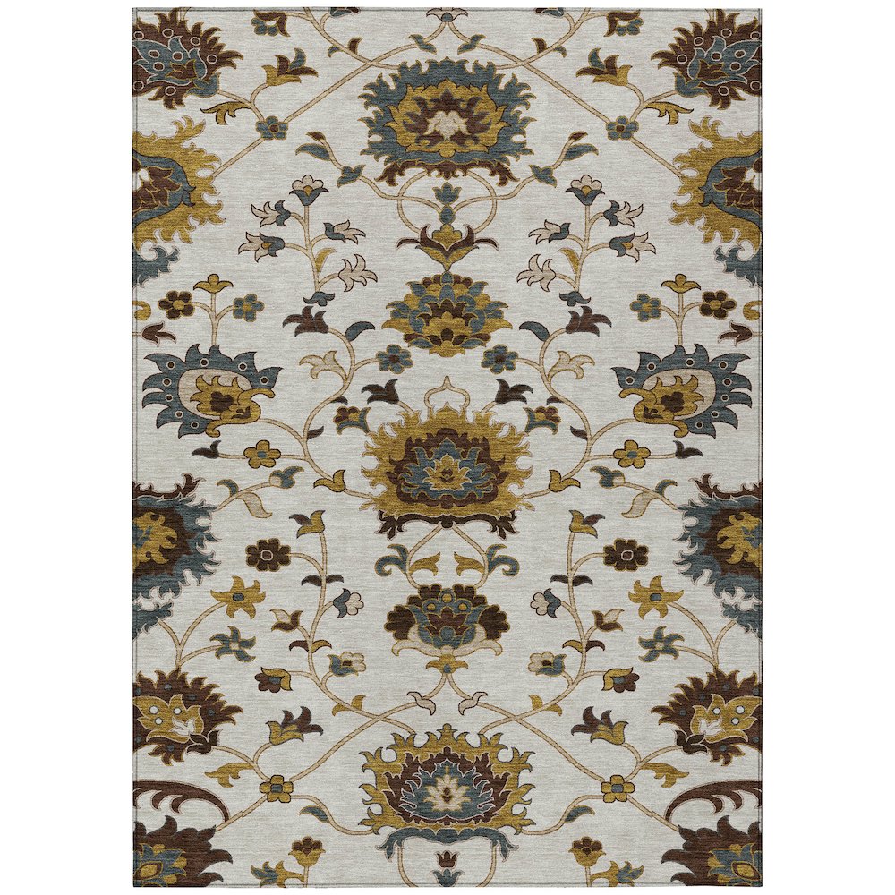 Machine Washable Indoor/Outdoor Chantille ACN2290 Ivory 10' x 14' Rug. Picture 1