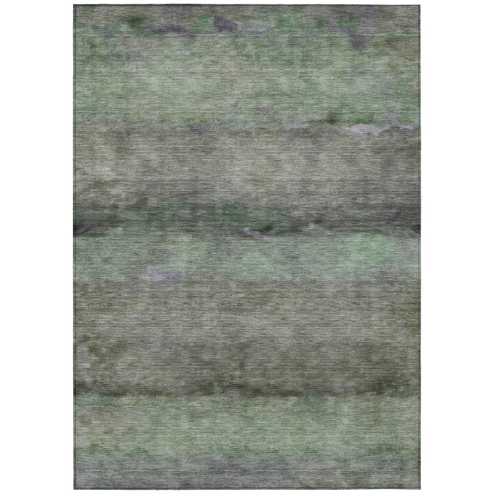 Machine Washable Indoor/Outdoor Chantille ACN2311 Green 10' x 14' Rug. Picture 1
