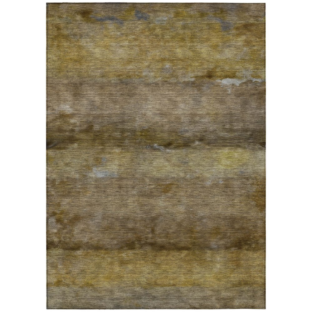 Machine Washable Indoor/Outdoor Chantille ACN2311 Brown 10' x 14' Rug. Picture 1