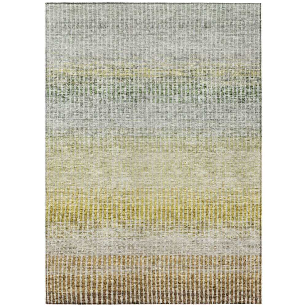 Machine Washable Indoor/Outdoor Chantille ACN2313 Brown 10' x 14' Rug. Picture 1