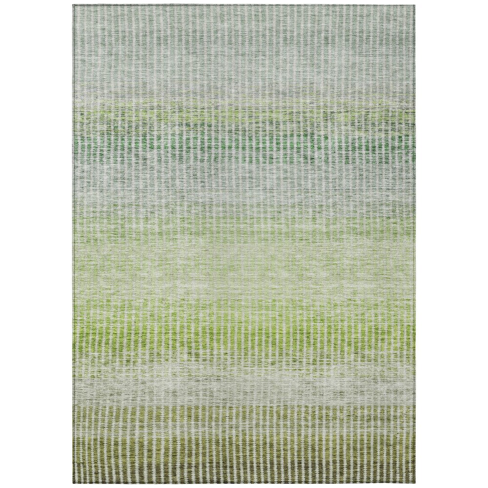 Machine Washable Indoor/Outdoor Chantille ACN2313 Green 10' x 14' Rug. Picture 1