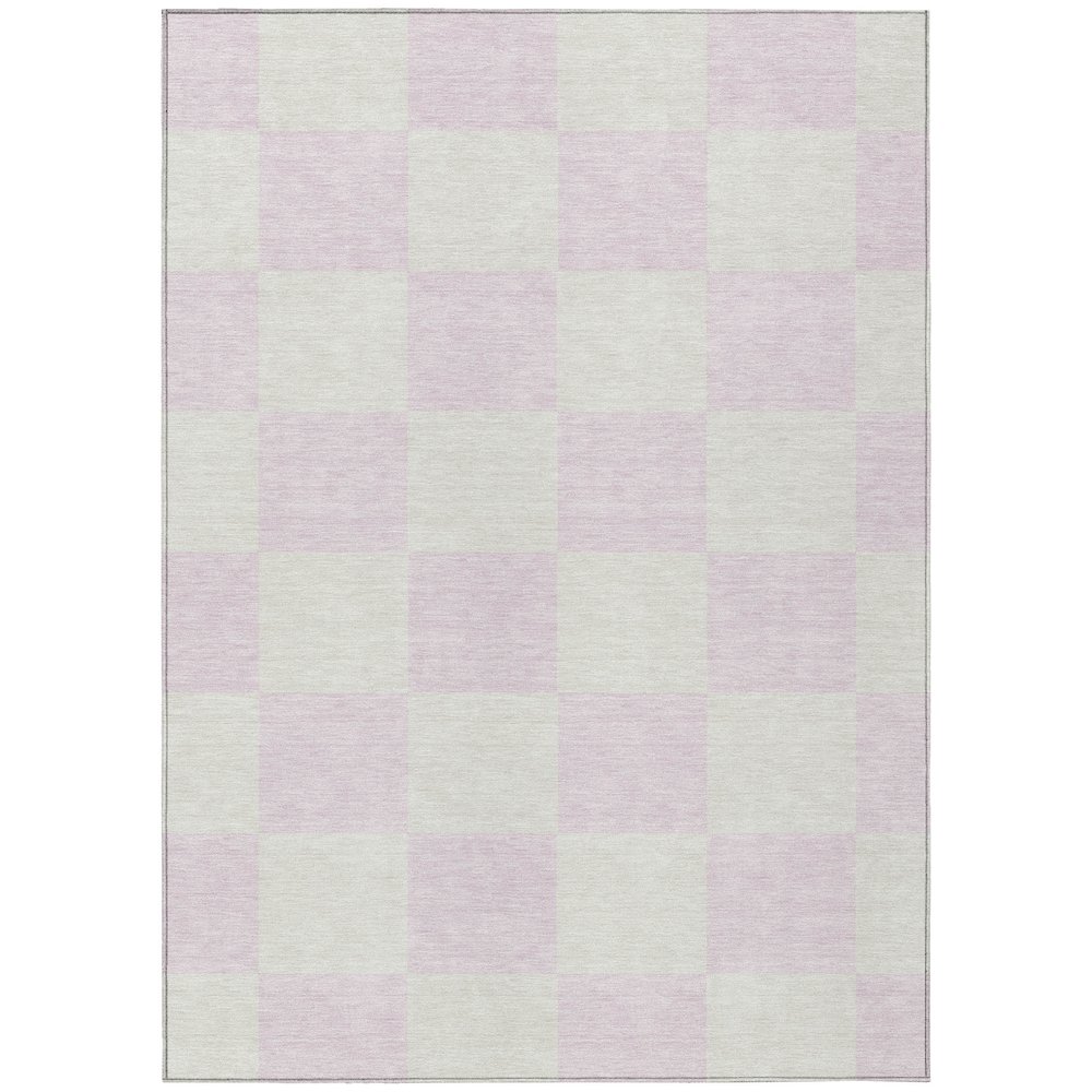 Machine Washable Indoor/Outdoor Chantille ACN2345 Pink 10' x 14' Rug. Picture 1