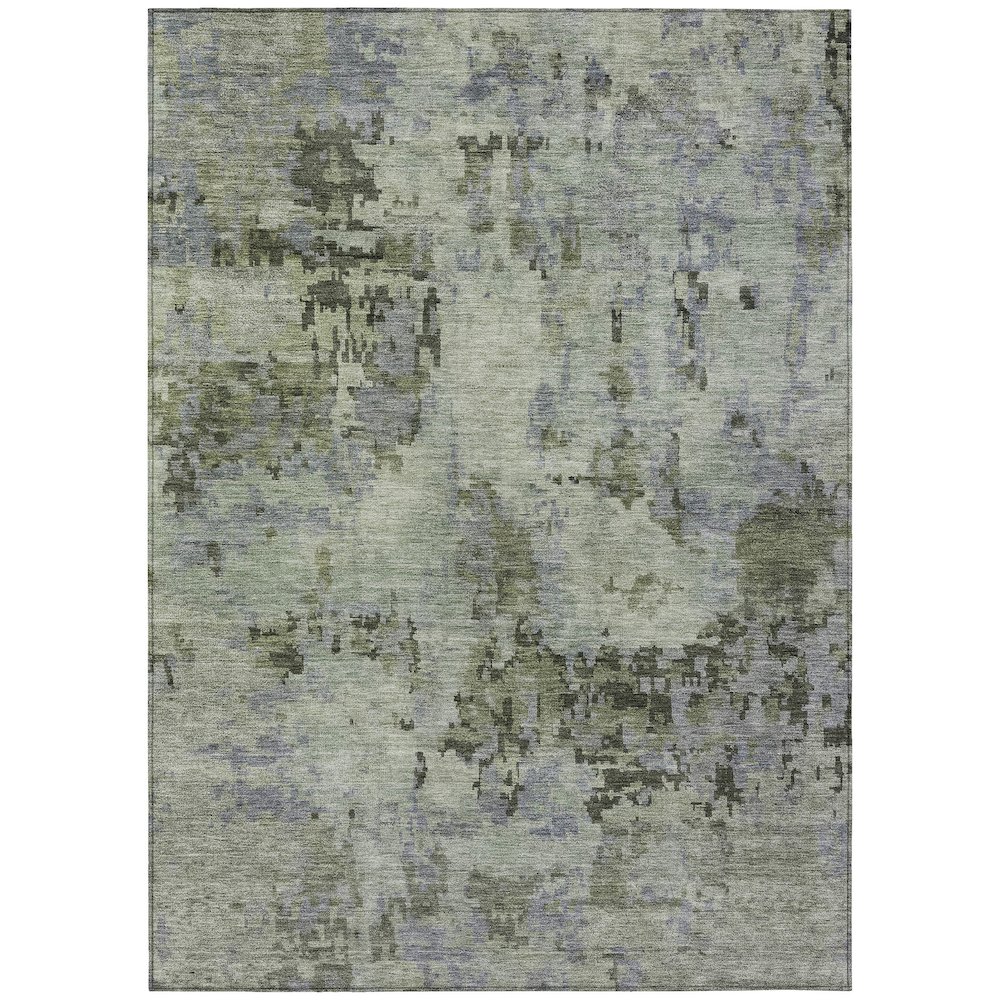 Machine Washable Indoor/Outdoor Chantille ACN2360 Green 10' x 14' Rug. Picture 1