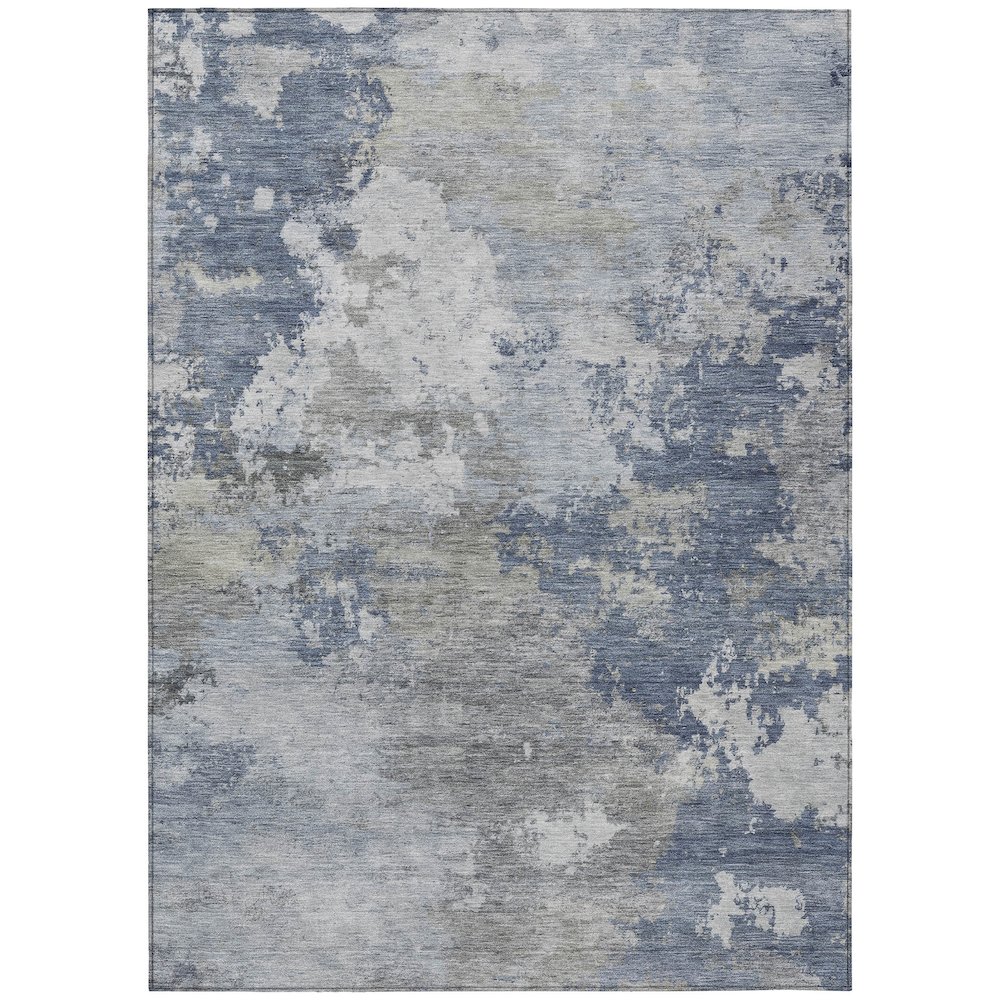 Machine Washable Indoor/Outdoor Chantille ACN2367 Blue 10' x 14' Rug. Picture 1