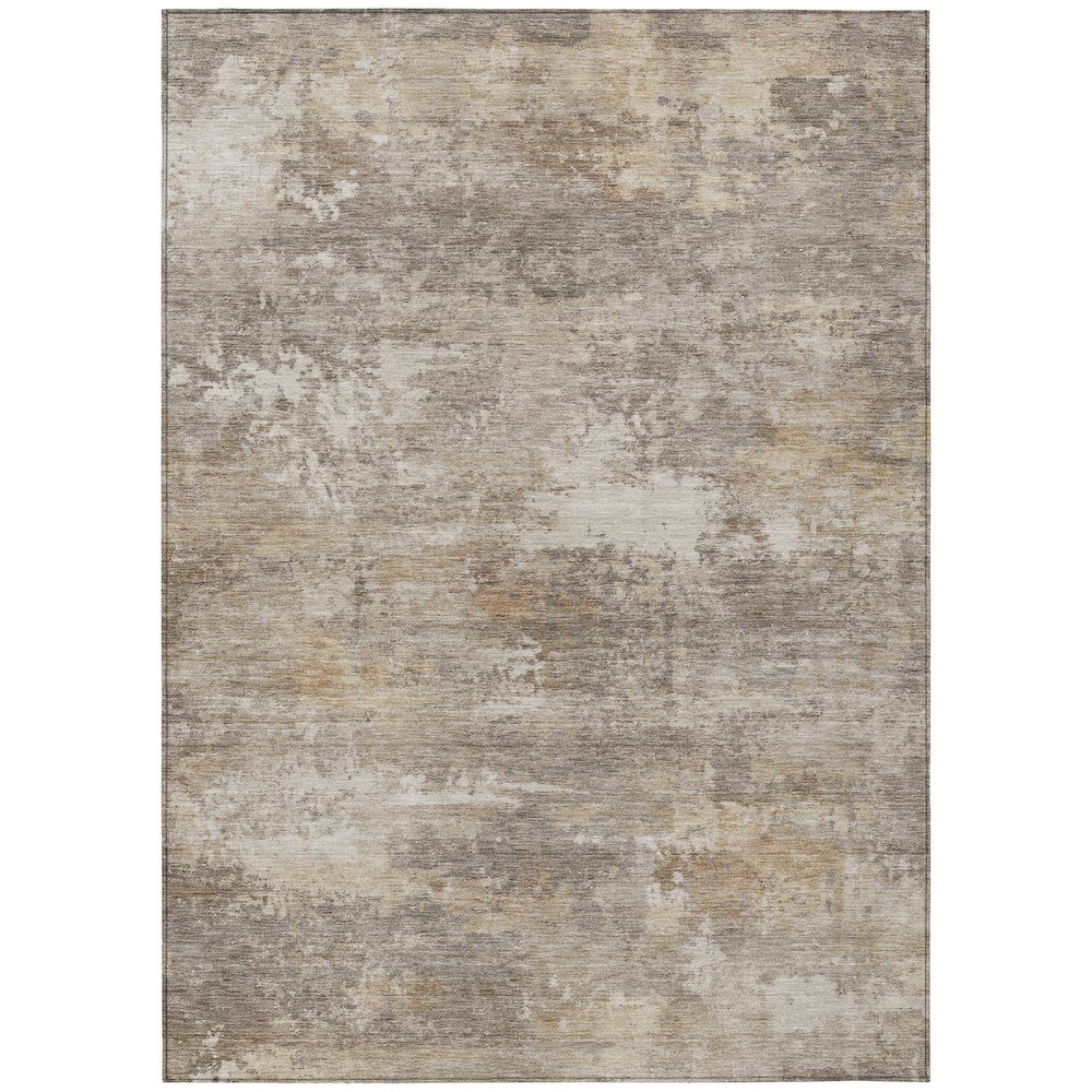 Machine Washable Indoor/Outdoor Chantille ACN2369 Gray 10' x 14' Rug. Picture 1