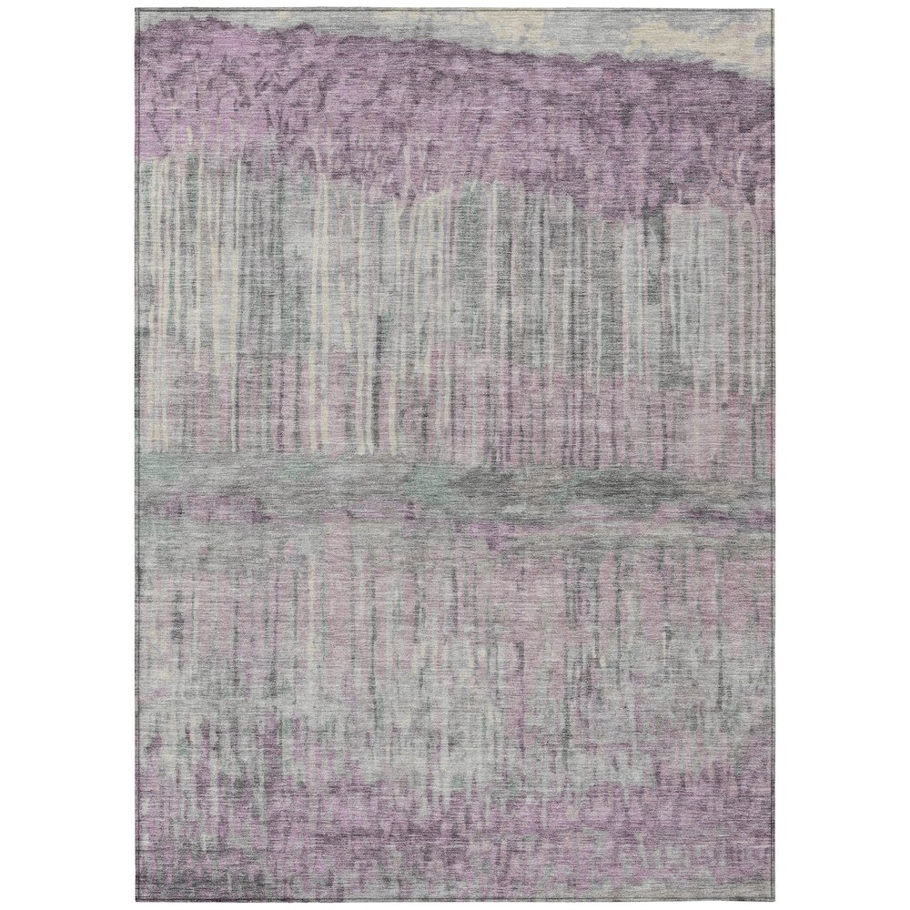 Machine Washable Indoor/Outdoor Chantille ACN2428 Purple 10' x 14' Rug. Picture 1