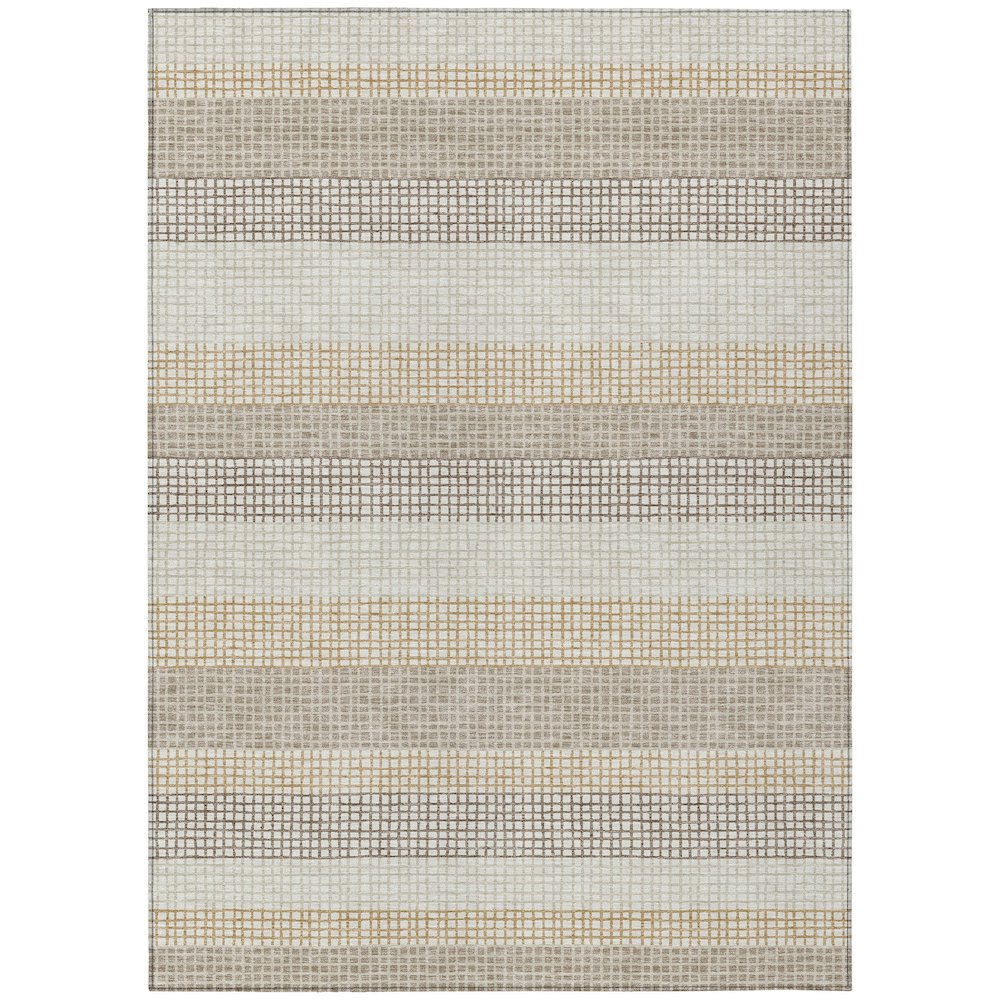 Machine Washable Indoor/Outdoor Chantille ACN2530 Ivory 10' x 14' Rug. Picture 1