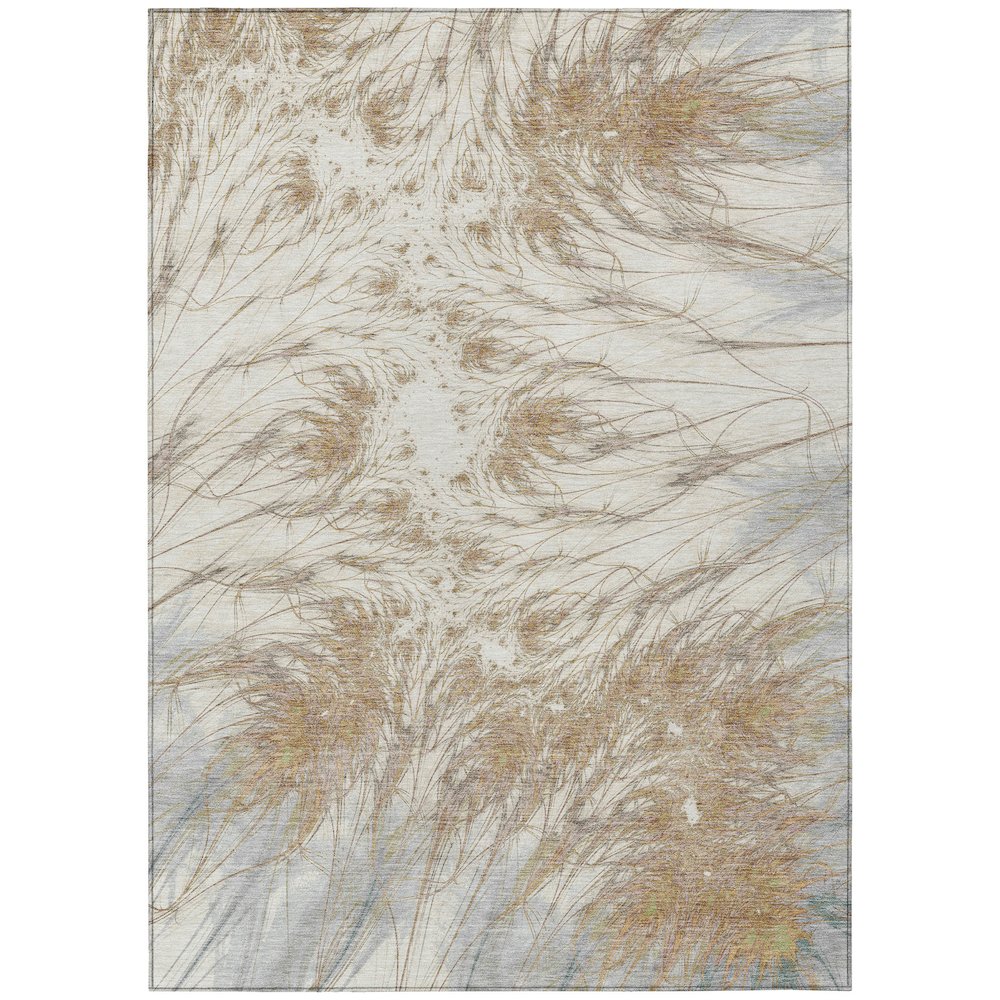 Machine Washable Indoor/Outdoor Chantille ACN2599 Ivory 10' x 14' Rug. Picture 1