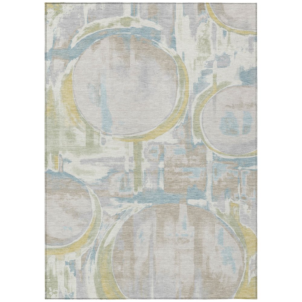 Machine Washable Indoor/Outdoor Chantille ACN2615 Ivory 10' x 14' Rug. Picture 1