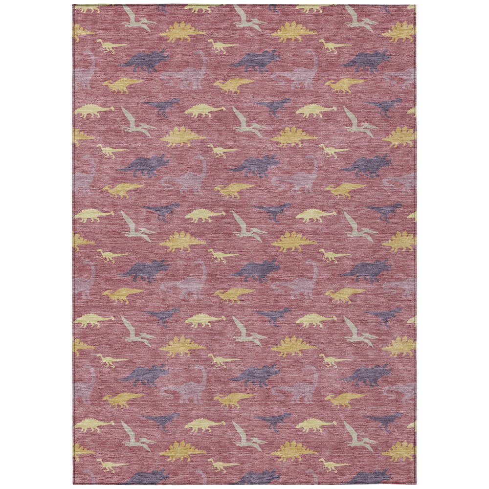 Machine Washable Indoor/Outdoor Chantille ACN2622 Pink 10' x 14' Rug. Picture 1