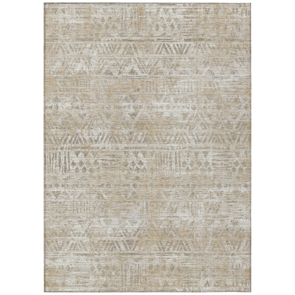 Machine Washable Indoor/Outdoor Chantille ACN2645 Ivory 10' x 14' Rug. Picture 1
