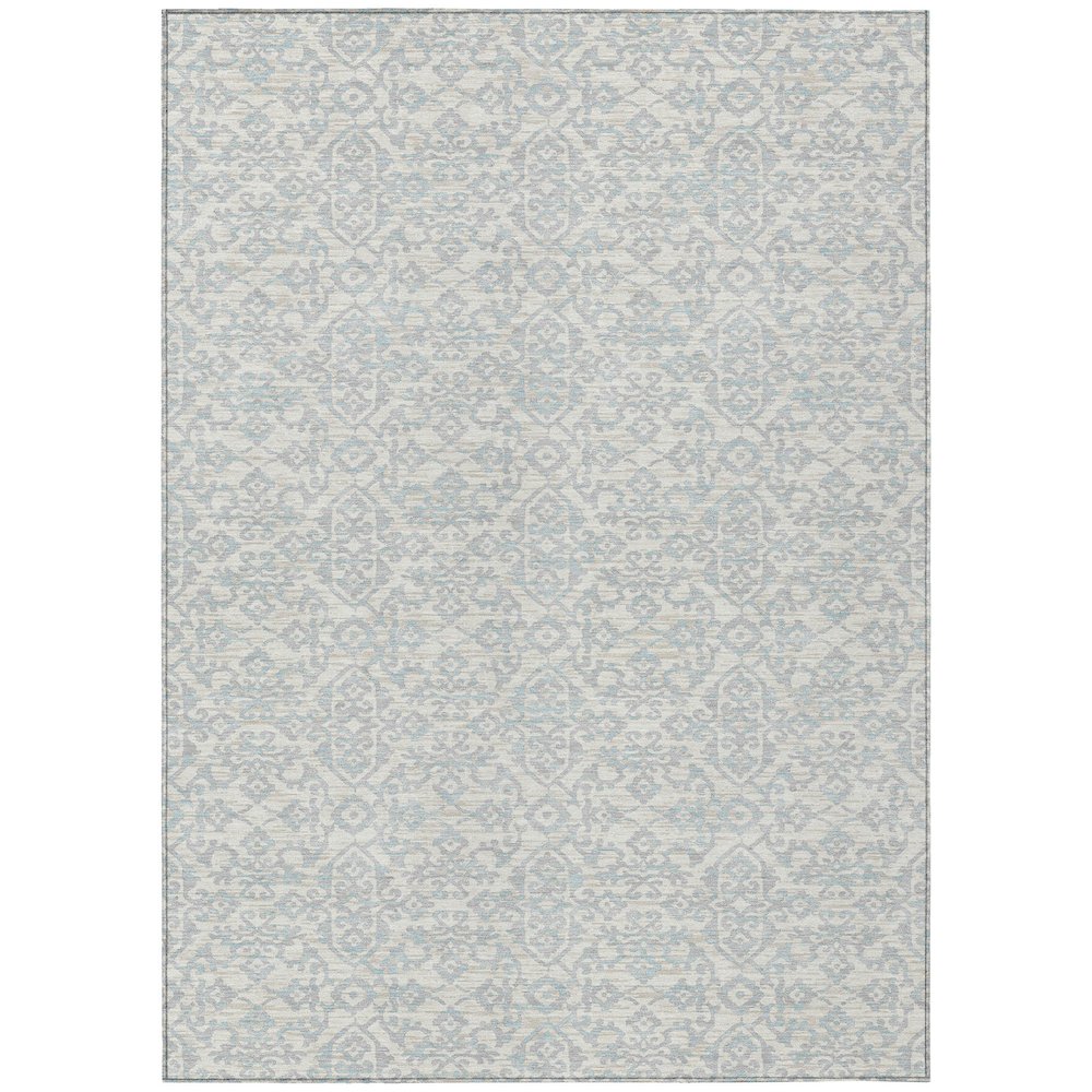 Machine Washable Indoor/Outdoor Chantille ACN2712 Ivory 10' x 14' Rug. Picture 1