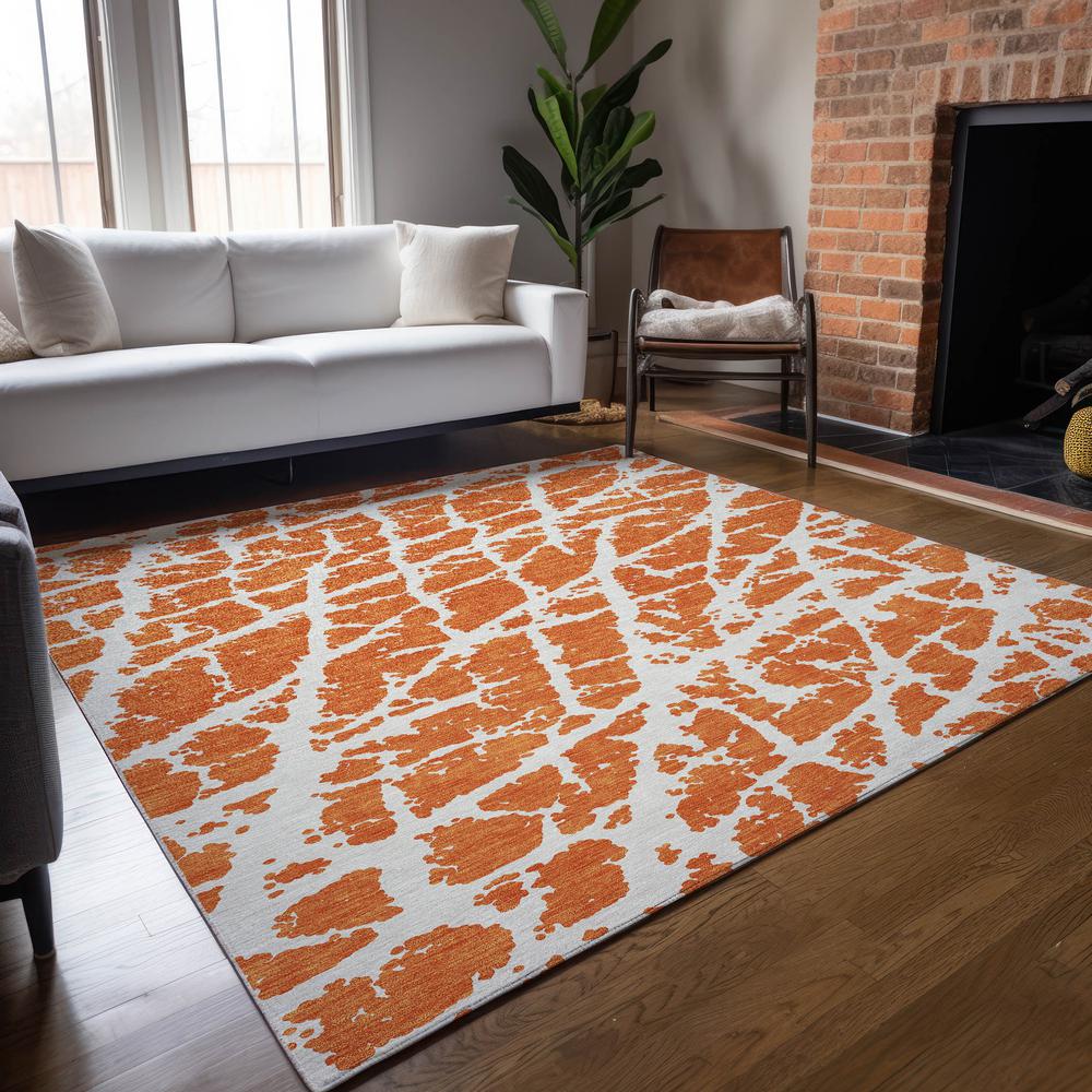 Chantille ACN501 Orange 10' x 14' Rug. Picture 8