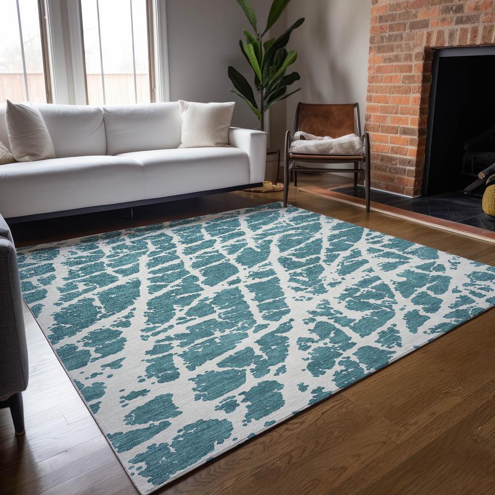 Chantille ACN501 Teal 10' x 14' Rug. Picture 7