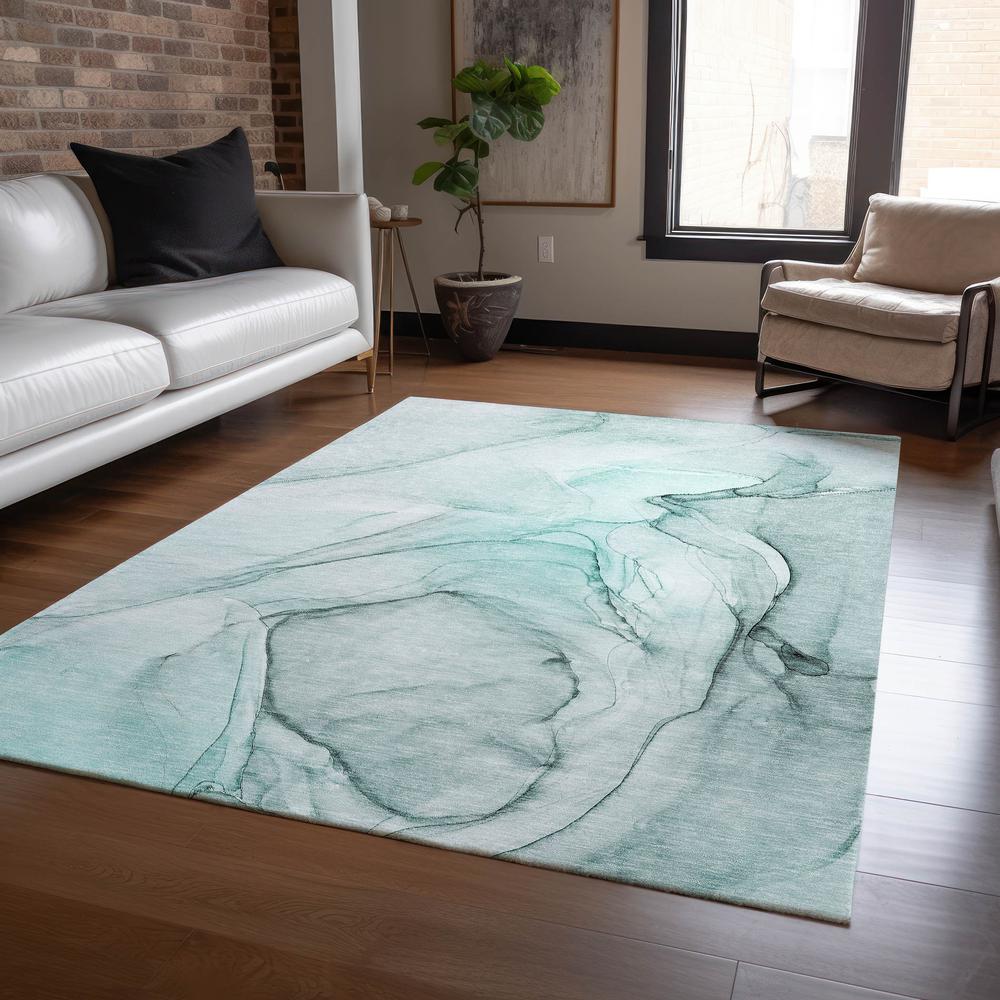 Chantille ACN502 Teal 10' x 14' Rug. Picture 7
