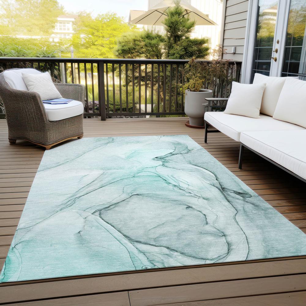 Chantille ACN502 Teal 10' x 14' Rug. Picture 9