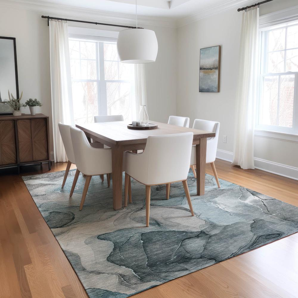 Chantille ACN504 Teal 10' x 14' Rug. Picture 7