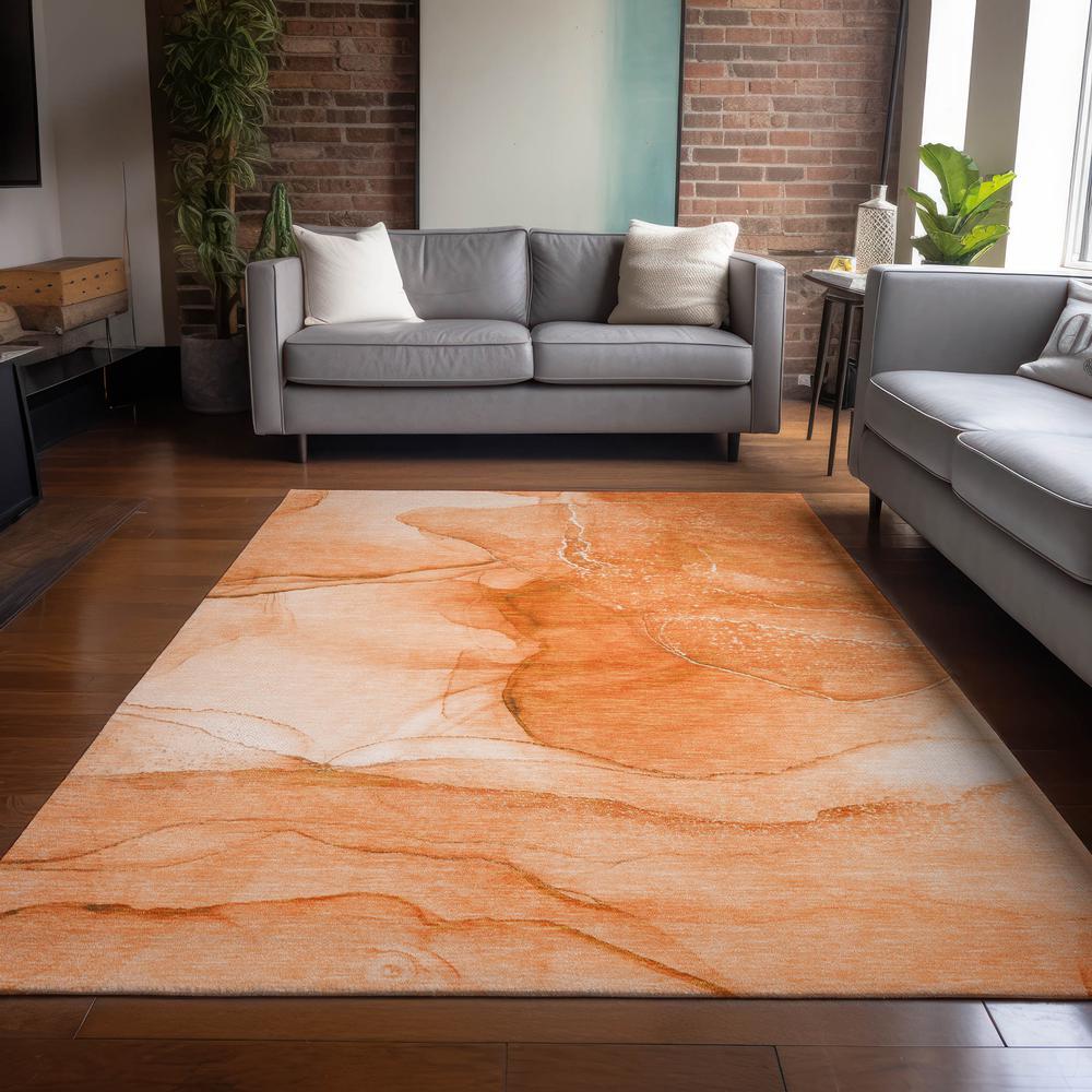 Chantille ACN507 Orange 10' x 14' Rug. Picture 6