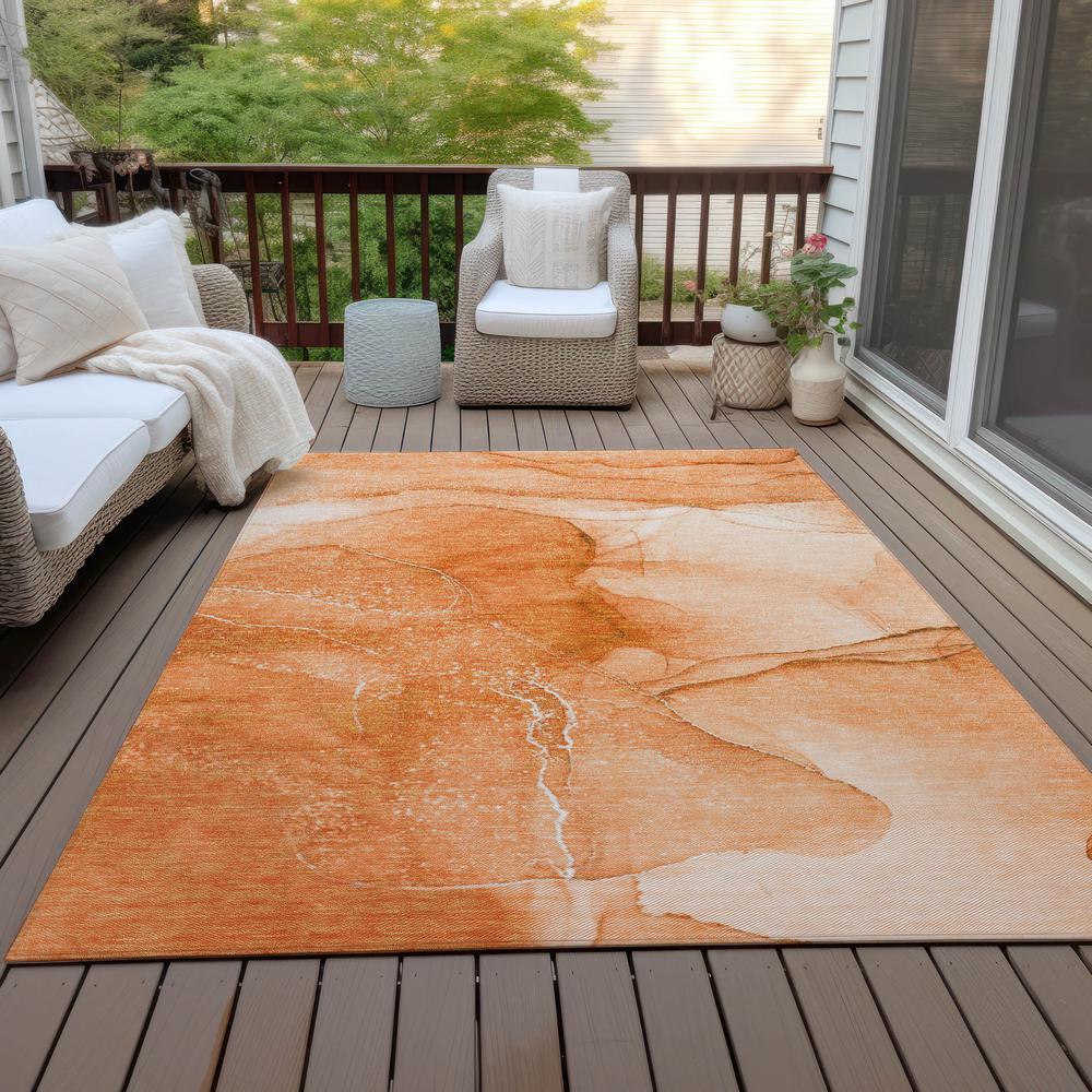 Chantille ACN507 Orange 10' x 14' Rug. Picture 9
