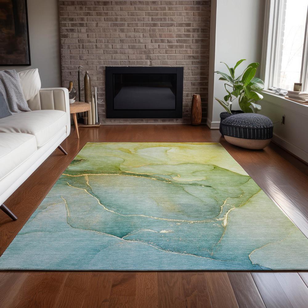 Chantille ACN508 Green 10' x 14' Rug. Picture 7